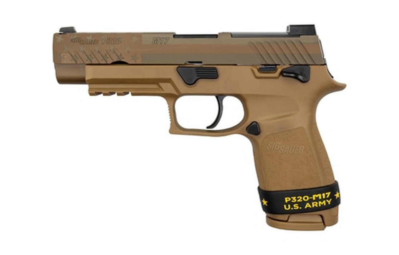 Sig P320-M17 Freedom Edition 9MM 4.7" Barrel Manual Safety, Night Sight Plate, 2- 17rd Mags