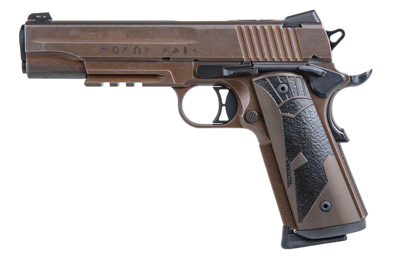 Sig Sauer 1911 Spartan II Full-Size 45 ACP Pistol with Distressed Coyote Finish