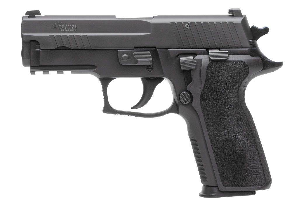 Sig SP2022 9mm 3.9In Nitron Black Da/Sa Contrast Sights Polymer Grip (2) 10rd Steel MAG Rail CA Compliant Sig Sauer