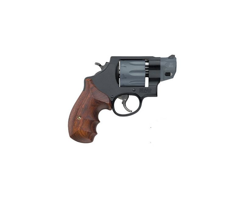 Smith & Wesson 327 Performance Center 357 Mag/38 Spl 2" Barrel 8rd Capacity, Wood Grip Black Smith & Wesson