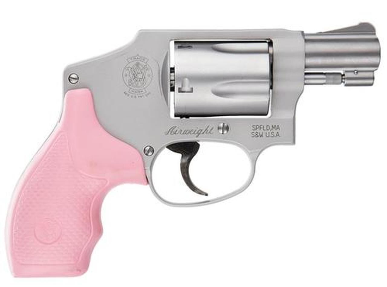 Smith & Wesson 642 Airweight 38 Special 1.87" Barrel, Pink Grip, Stainless Finish, 5 Rd Smith & Wesson