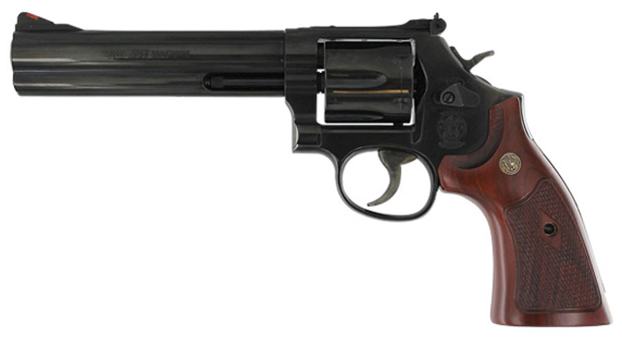 Smith & Wesson Model 586 Classic 357 Magnum 6-inch with Wood Grips