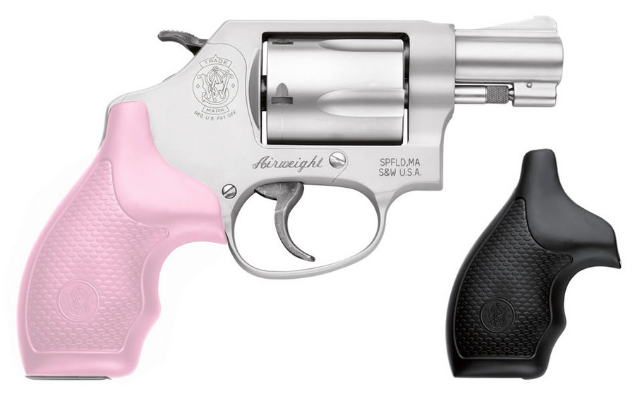 Smith & Wesson Model 637 38 Special J-Frame Revolver with Pink Grips
