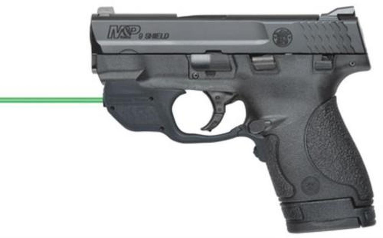 Smith & Wesson M&P 9 Shield, Crimson Trace Double 9mm 3.1" 7rd/8+1 Black Poly Grips