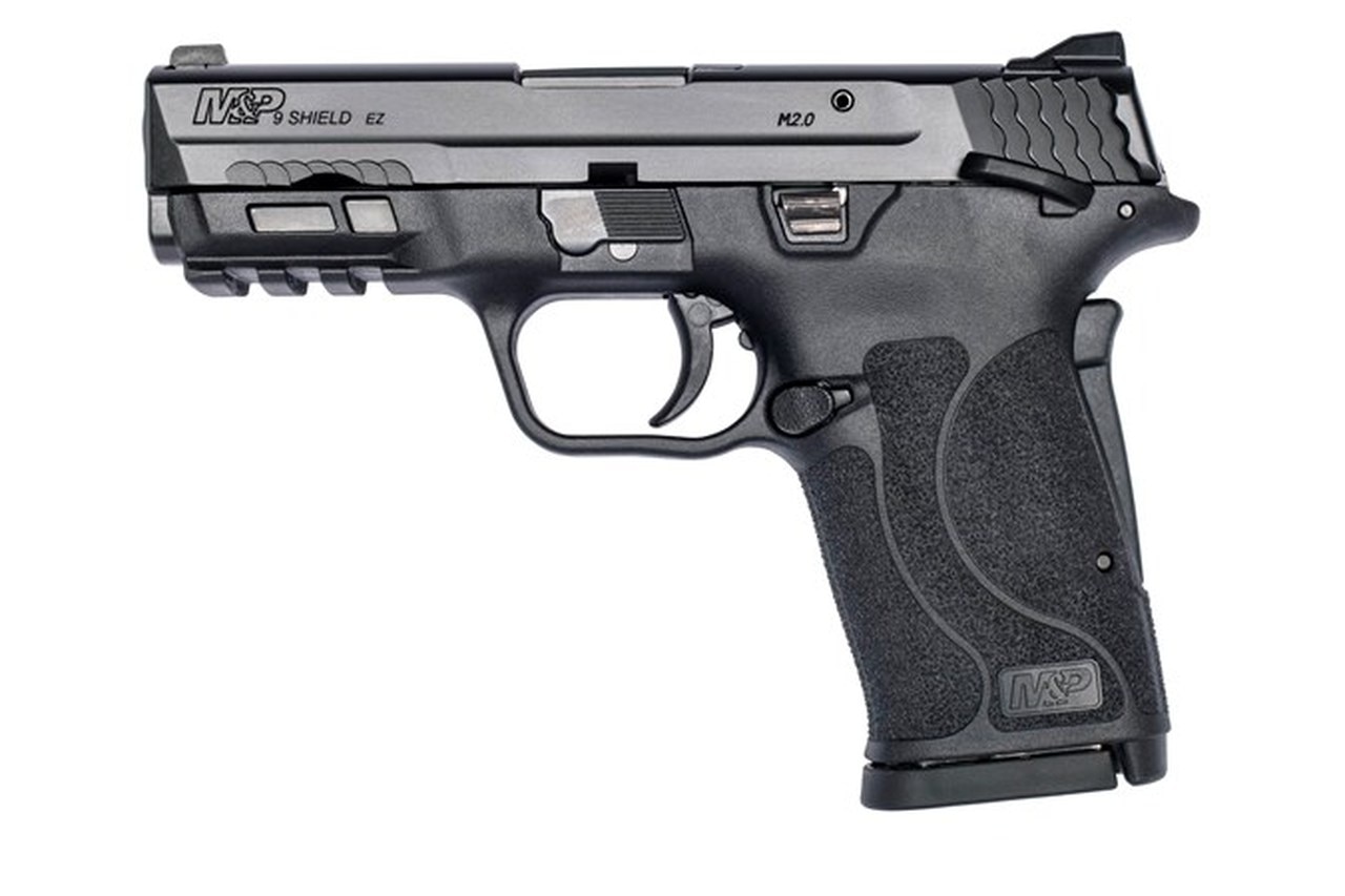 Smith & Wesson M&P Shield EZ M2.0 Compact 9mm, 3.675" Barrel, Black, Crimson Trace Laserguard, Manual Safety, 8rd Smith & Wesson