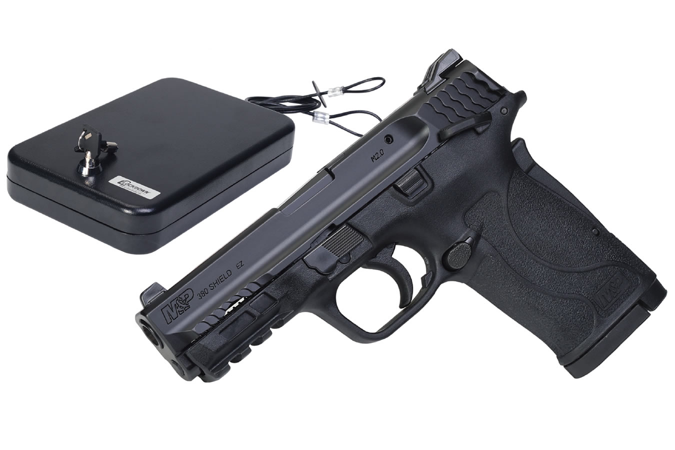 Smith & Wesson M&P380 Shield EZ 380 ACP Pistol w/ Thumb Safety and Lockdown Large Handgun Vault