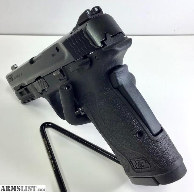 Smith & Wesson M&P380 Shield EZ 380 ACP Pistol with Green Crimson Trace Laser Guard and Thumb Sa