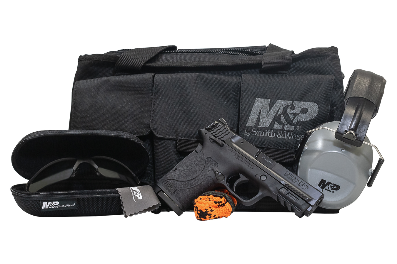 Smith & Wesson M&P380 Shield EZ 380 ACP Range Kit with Handgun Case, Hearing/Eye Protection and Cleaner