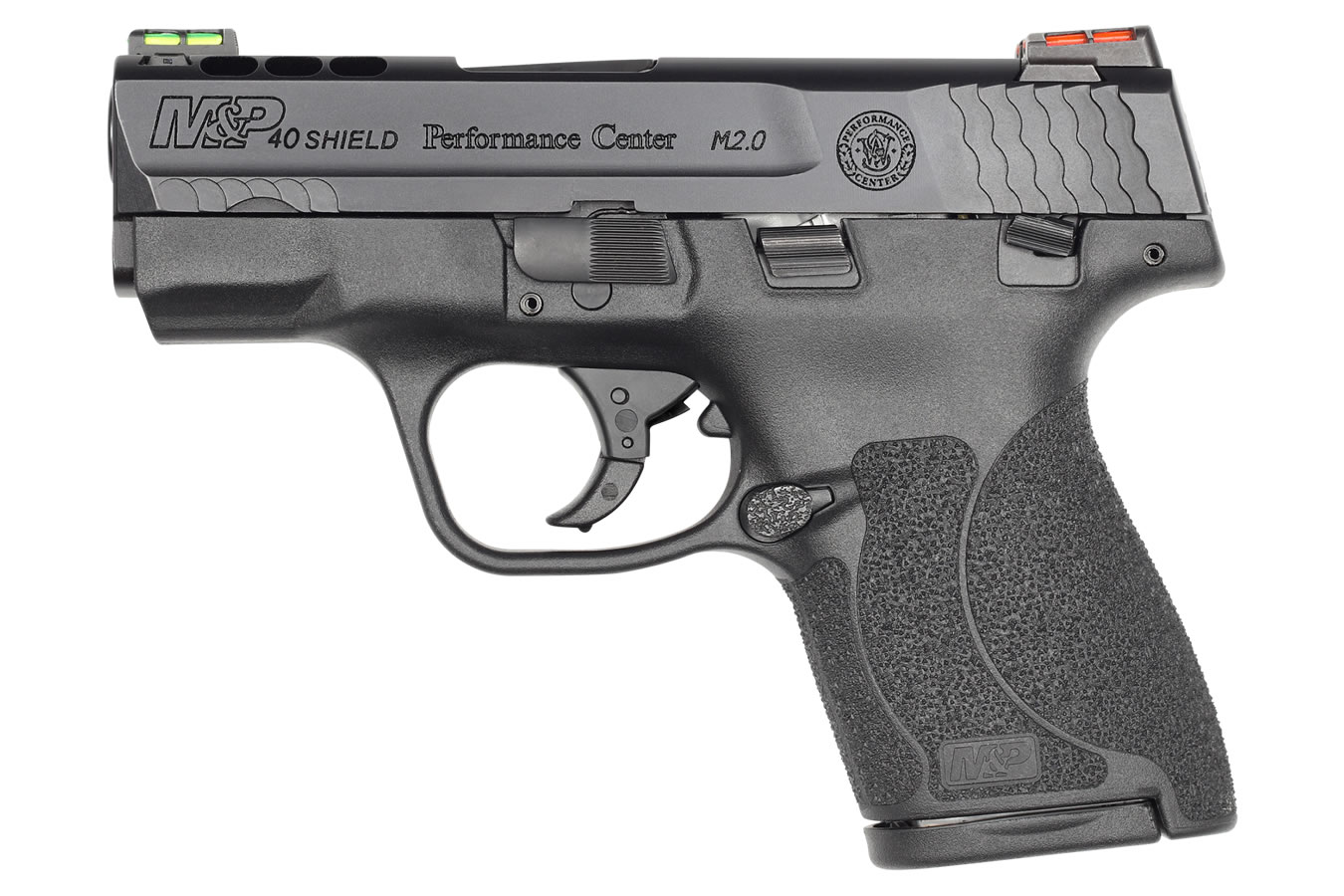 Smith & Wesson M&P40 Shield M2.0 Performance Center Ported 40 S&W with HI-VIZ Fiber Optic Sights