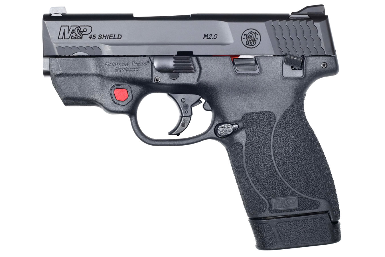 Smith & Wesson M&P45 Shield M2.0 45 ACP Carry Conceal Pistol with Integrated Crimson Trace Laser and Thumb Safety