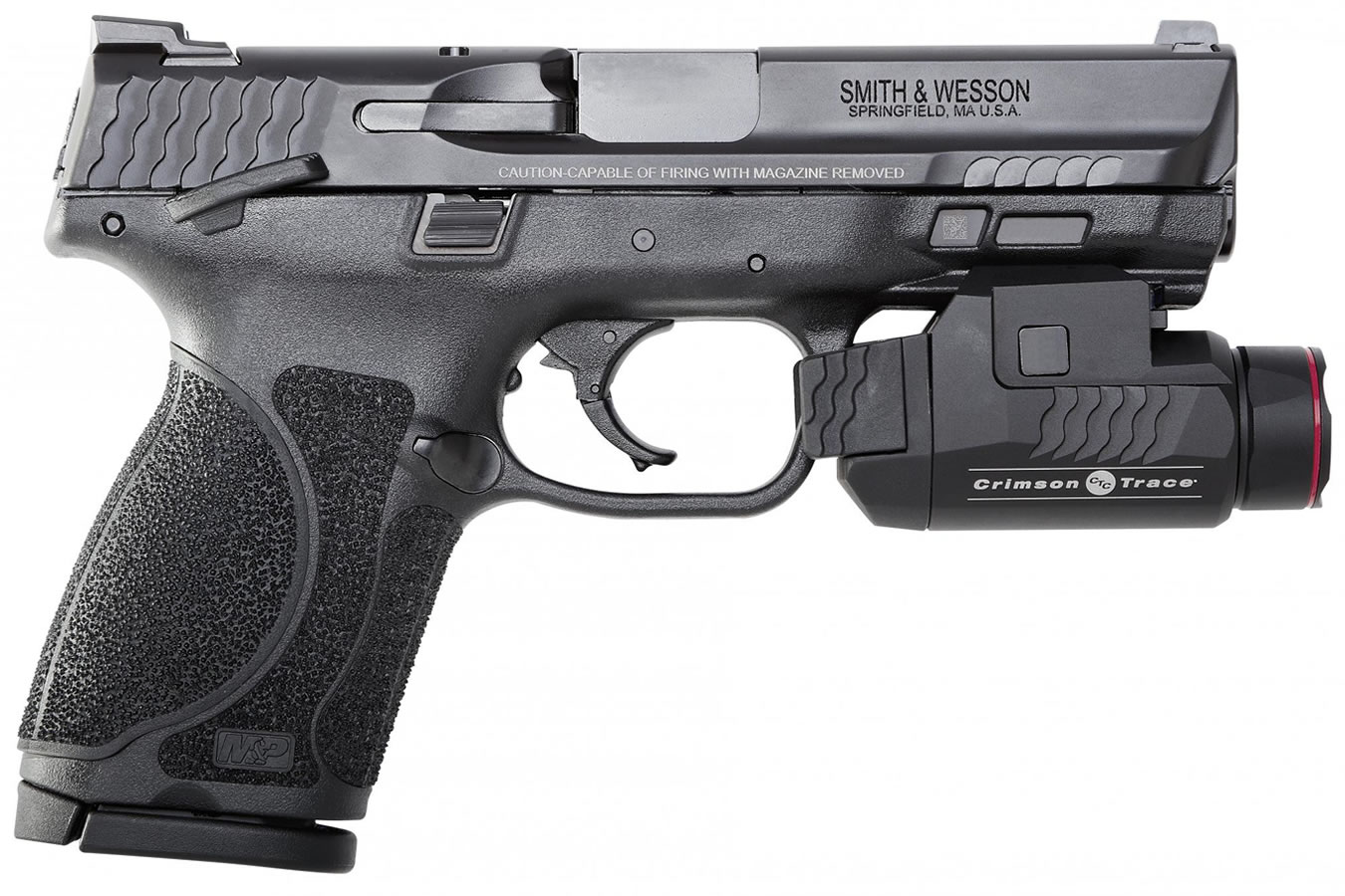 Smith & Wesson M&P9 M2.0 Compact 9mm Pistol with Crimson Trace Rail Master Universal Tactical Light