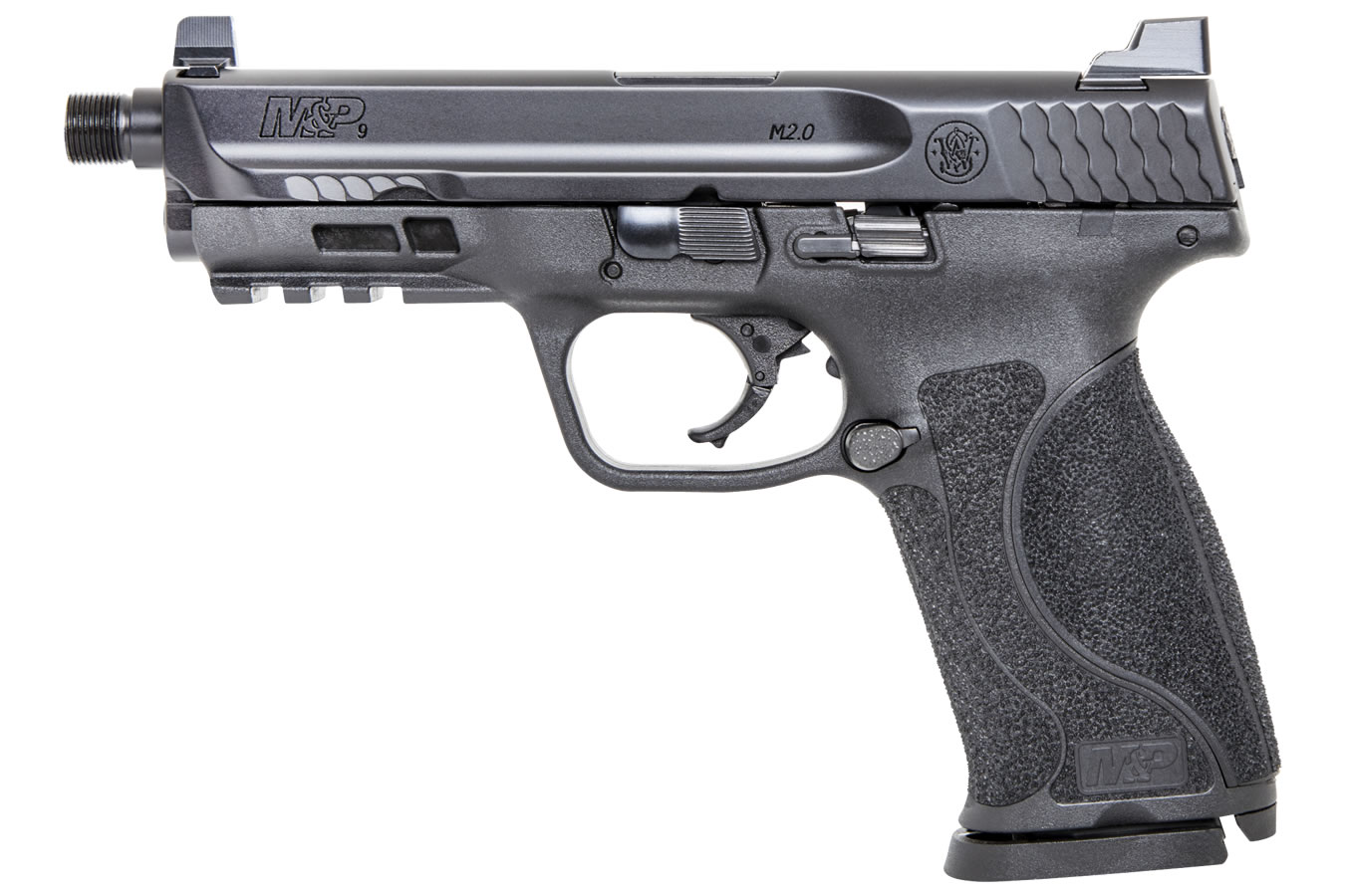 Smith & Wesson M&P9 M2.0 Compact 9mm Striker-Fired Pistol with Threaded Barrel and Suppressor Height Sights