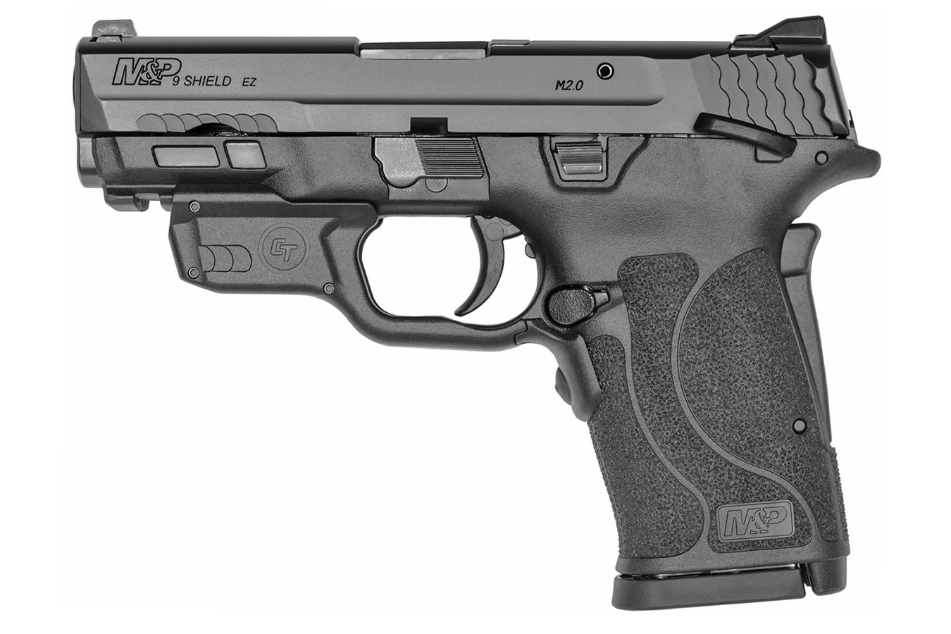 Smith & Wesson M&P9 Shield M2.0 EZ 9mm Pistol with Crimson Trace Red Laserguard and Thumb Safety