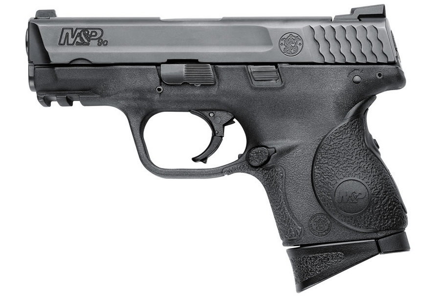 Smith & Wesson M&P9C 9mm Centerfire Pistol with Crimson Trace Lasergrip