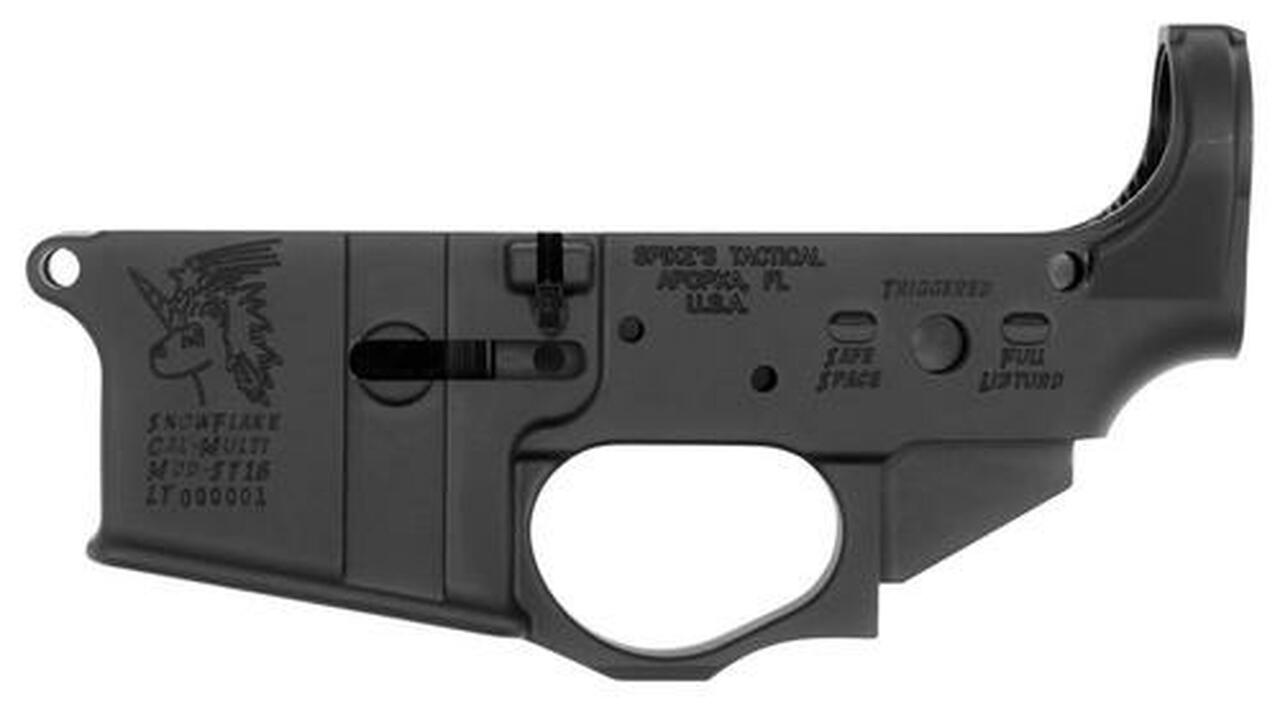 Spikes Lower Snowflake AR Platform Multi-Caliber Black Hardcoat Anodized Spikes Tactical