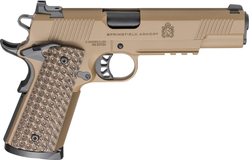 Springfield 1911 TRP 45 ACP, 5" Barrel, Coyote Brown Cerakote, G10 Grips, 3x8rd Mags Springfield Armory