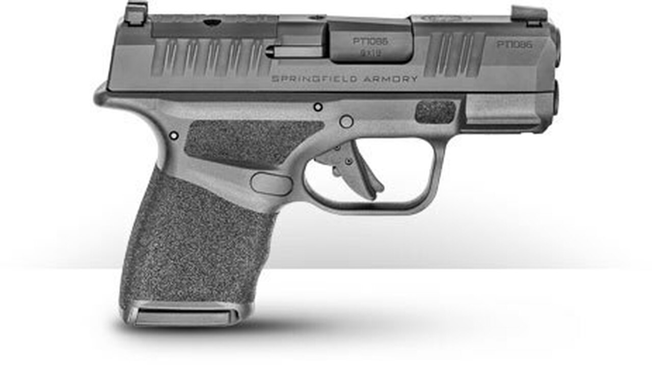 Springfield Hellcat OSP 9mm, 3" Barrel, Fiber Optic Front/Tactical Rear Sight, Black, 11rd/13rd