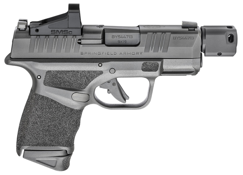 Springfield Hellcat RDP 9mm, 3.8" Threaded Barrel, Black, Shield SMSc Red Dot, MS, 13rd Springfield Armory