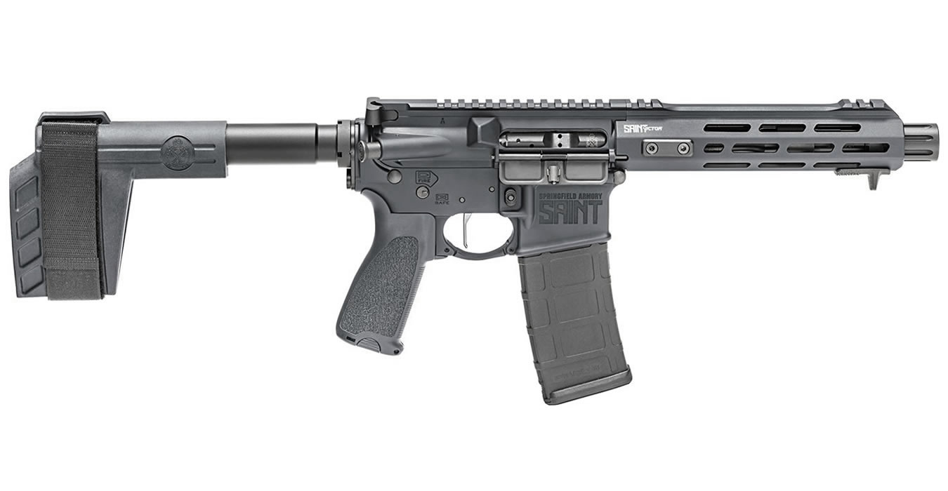 Springfield Saint Victor 5.56mm Semi-Auto AR-15 Pistol with Gray Cerakote Finish