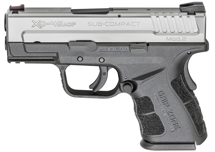 Springfield XD Mod.2 45ACP Sub-Compact Bi-tone with GripZone