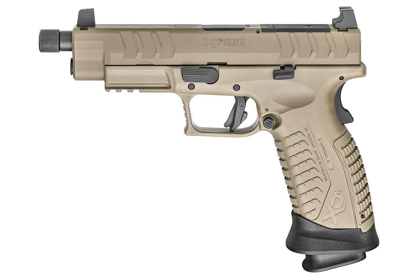 Springfield XDM Elite 4.5 Tactical OSP 9mm Desert FDE Pistol with Threaded Barrel