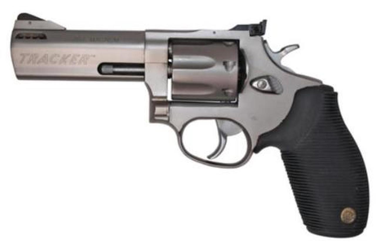 Taurus 627 Tracker 357 Mag/38Spl 4" Ported Barrel Fixed Sight 'Ribber Grip' Matte SS Finish, 7rd