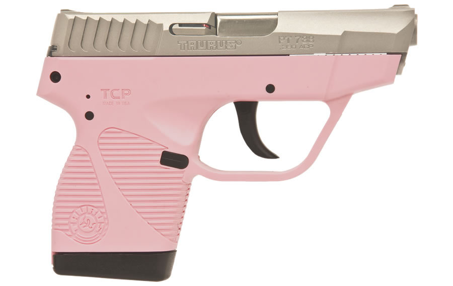 Taurus PT-738 TCP 380ACP Compact Pink Pistol with Stainless Slide