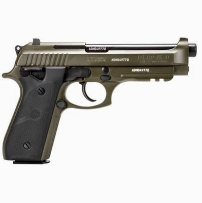 Taurus PT92 OD Green 9MM 5" Barrel 17-ROUNDS W/ Hogue Grip