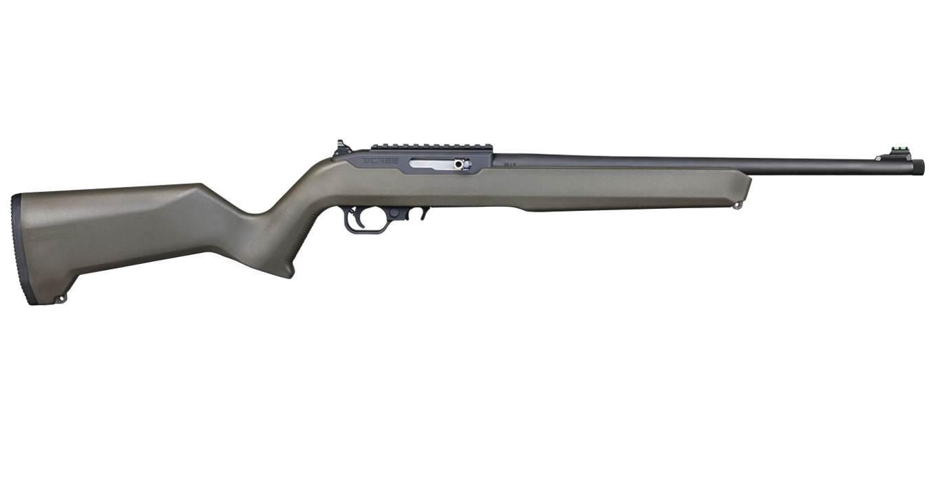 Thompson Center TCR-22 22LR Rimfire Rifle with OD Green Stock and Threaded Barrel
