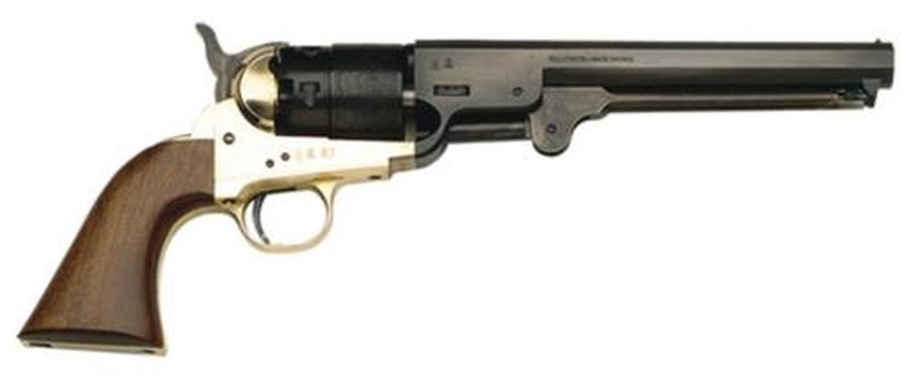 Traditions 1851 Colt 44 Black Powder, 7.5" Barrel, Hammer/Blade, Walnut Grips, No FFL Needed Traditions Black Powder