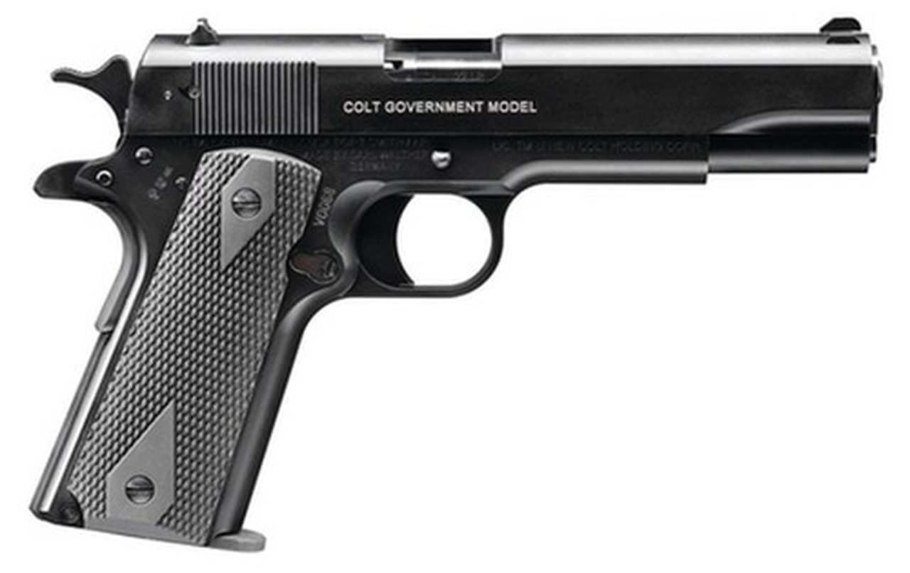 Walther Colt 1911 A1 Govt 22LR 5" Barrel Black 12 Round, 1 Mag