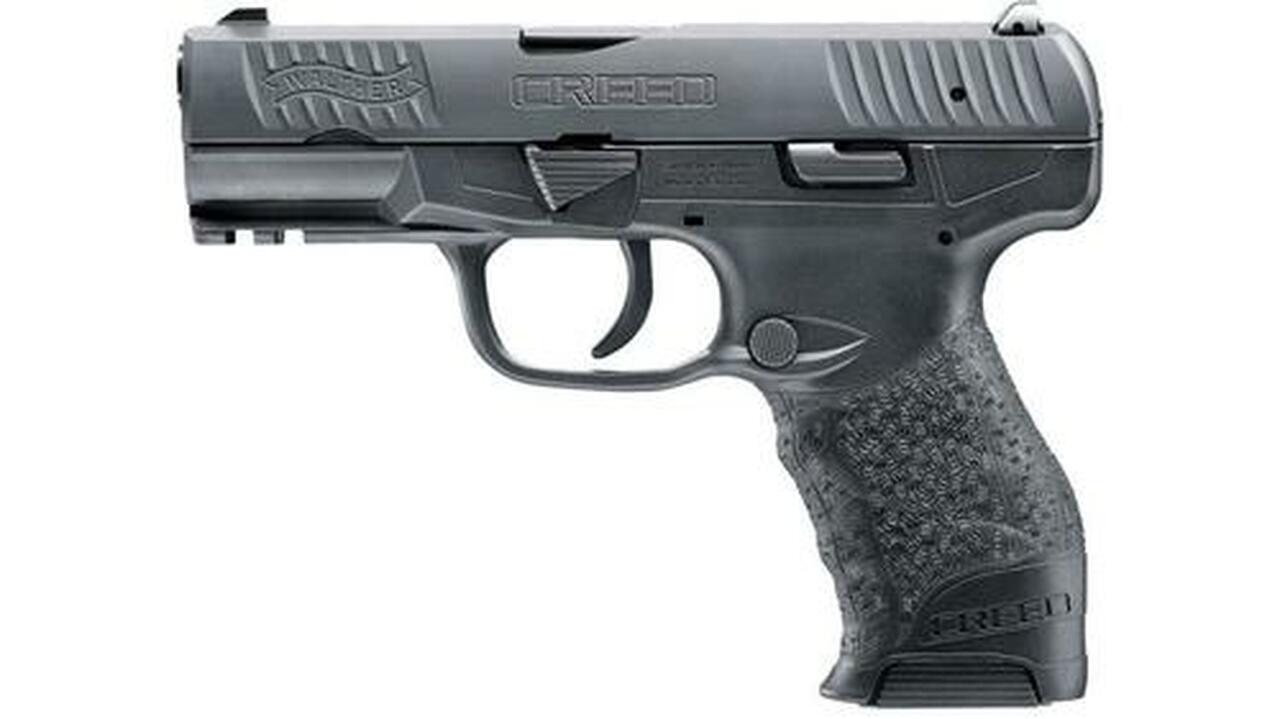 Walther Creed 9mm 4" Black 10 Round, 2 Mags