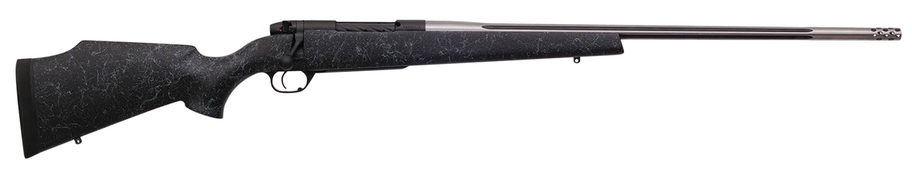 Weatherby Mark V AccuMark 6.5 Weatherby RPM, 26" Barrel, Steel Barrel, Black Grey And Stainless, Fiberglass Stock, 4rd