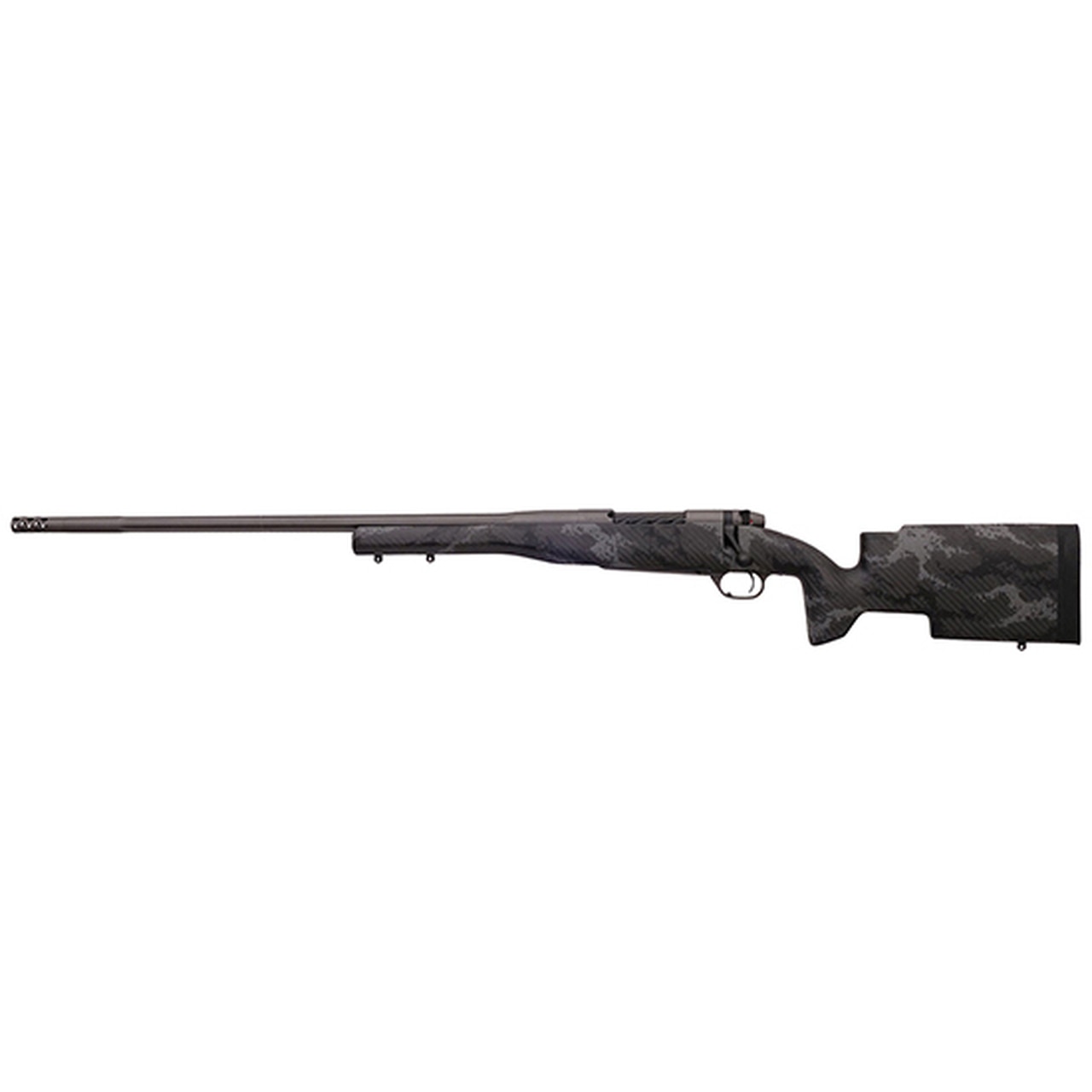 Weatherby Mark V Accumark Pro 257 Weatherby Mag, 26" Carbon Fiber, Gray Sponge Patterns, Gray Cerakote, Left Hand, 3rd