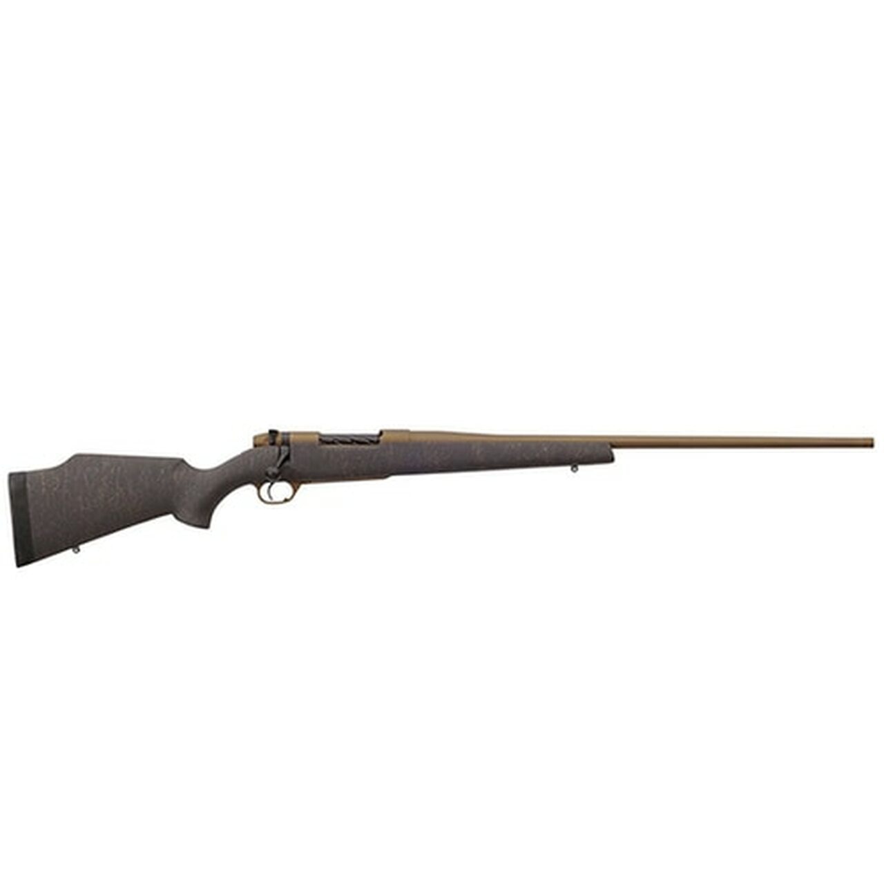 Weatherby Vanguard Weatherguard 300 Weatherby Mag, 26" Black Bronze Webbing Fixed Monte Carlo Griptonite Stock Bronze Cerakote, 3rd