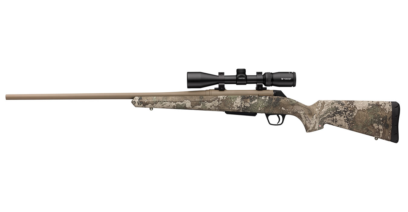 Winchester Firearms XPR Hunter 6.5 Creedmoor Bolt-Action Rifle with Vortex Crossfire II Scope and True Timber Strata Stock
