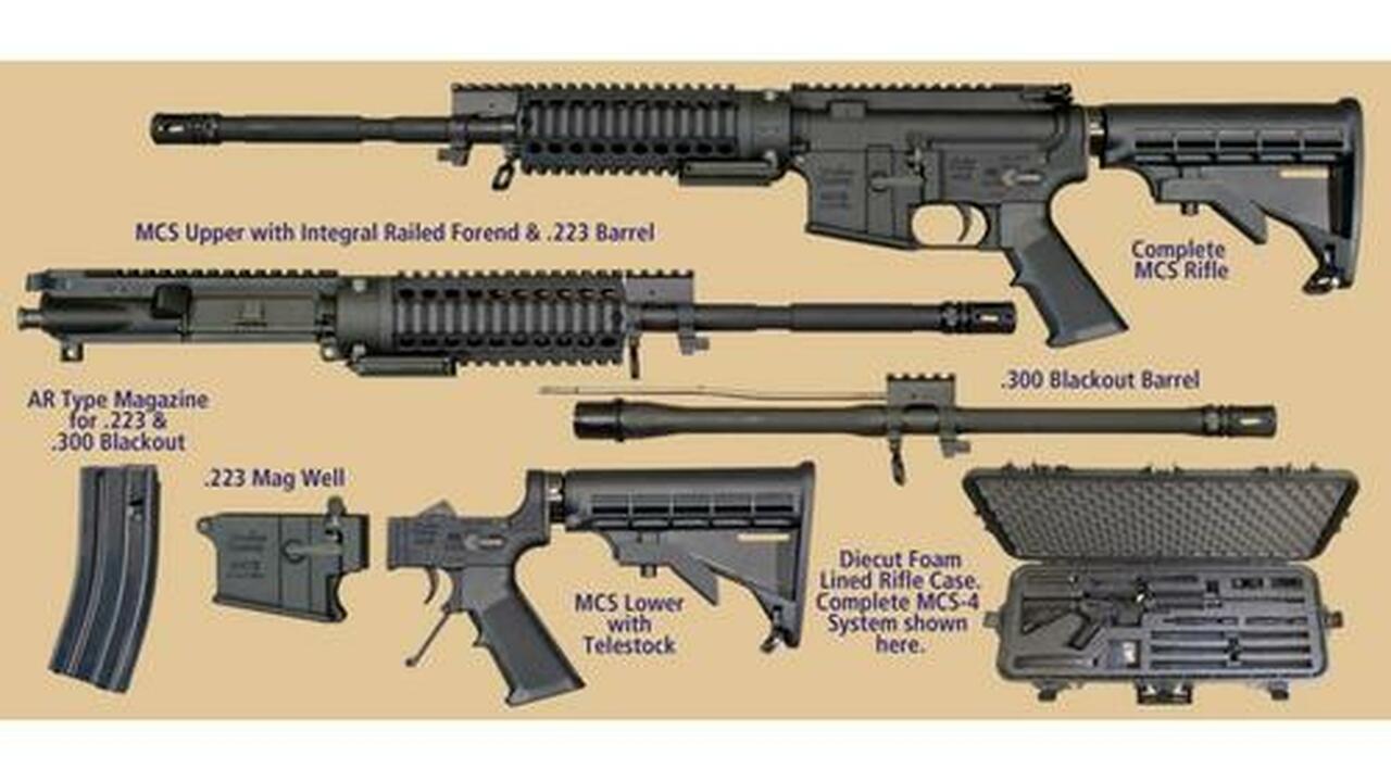 WIndham AR-15 MULTI- CALIBER Kit 5.56 & 300 Blackout 16" Barrel, 30 rd Mag With Case