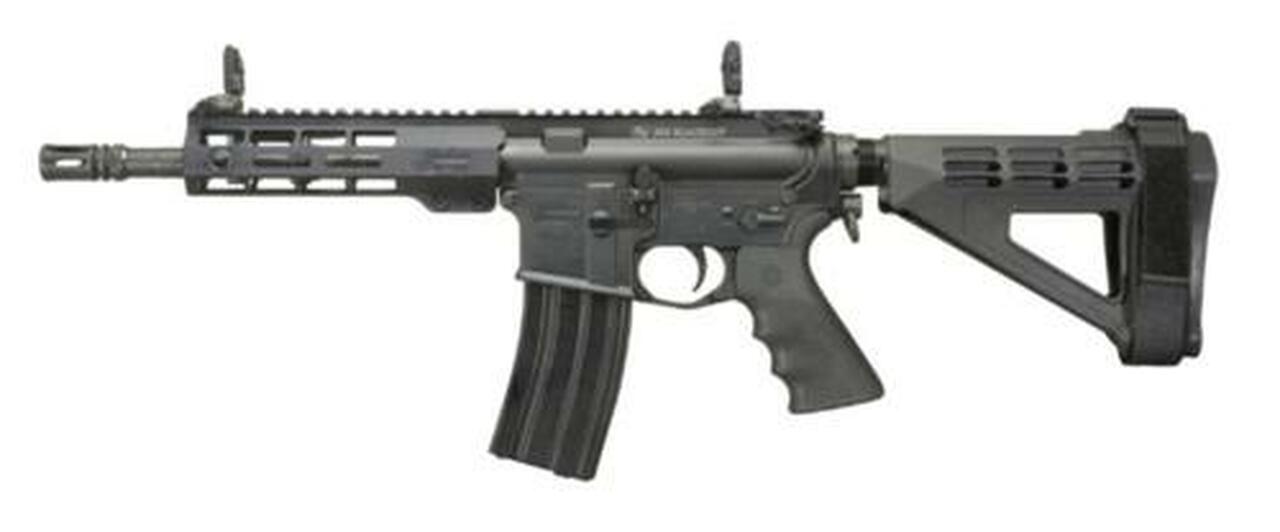 Windham AR-15 Pistol 223/5.56, 9" Barrel, 5- Position SB Pistol Brace, 7" Forearm, Front/Rear Flip Sights