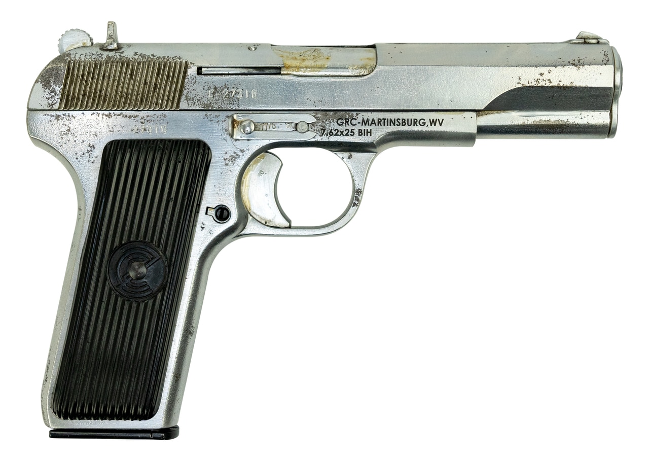 Zastava M57 Tokarev Pistol Used-Refurbished 7.62x25mm 4.5" Barrel, Blued, 9rd Mag
