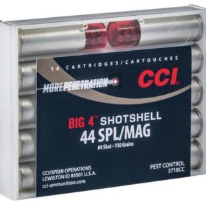 CCI Handgun Shotshells .44 Mag/.44 Spec Shot Size 4 110gr 10rd/Box