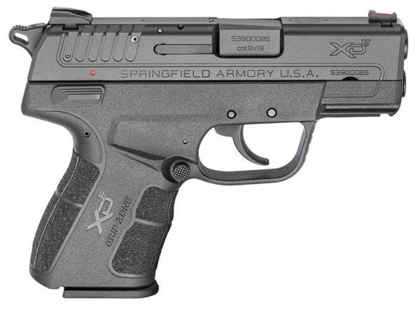 Springfield XD-E 9mm 3.3" Barrel Fiber Optic Sight Ambidextrous Safety 9rd Mag