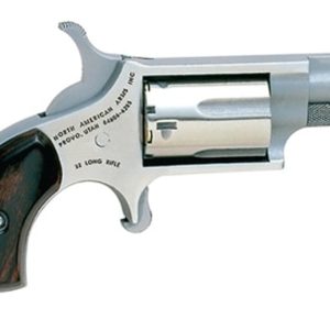 NAA Companion Mini Cap And Ball Revolver Kit .22 Caliber 1.125" Barrel Stainless Steel 5 Shot