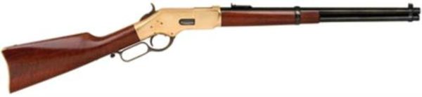 Cimarron 1866 Yellowboy Saddle Ring Carbine .38 Special 19" Barrel Blue Finish Brass Frame European Walnut Stock