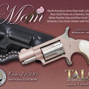 North American Arms MOM Mini Revolver 22 LR 1/1/8" Barrel Rose Gold