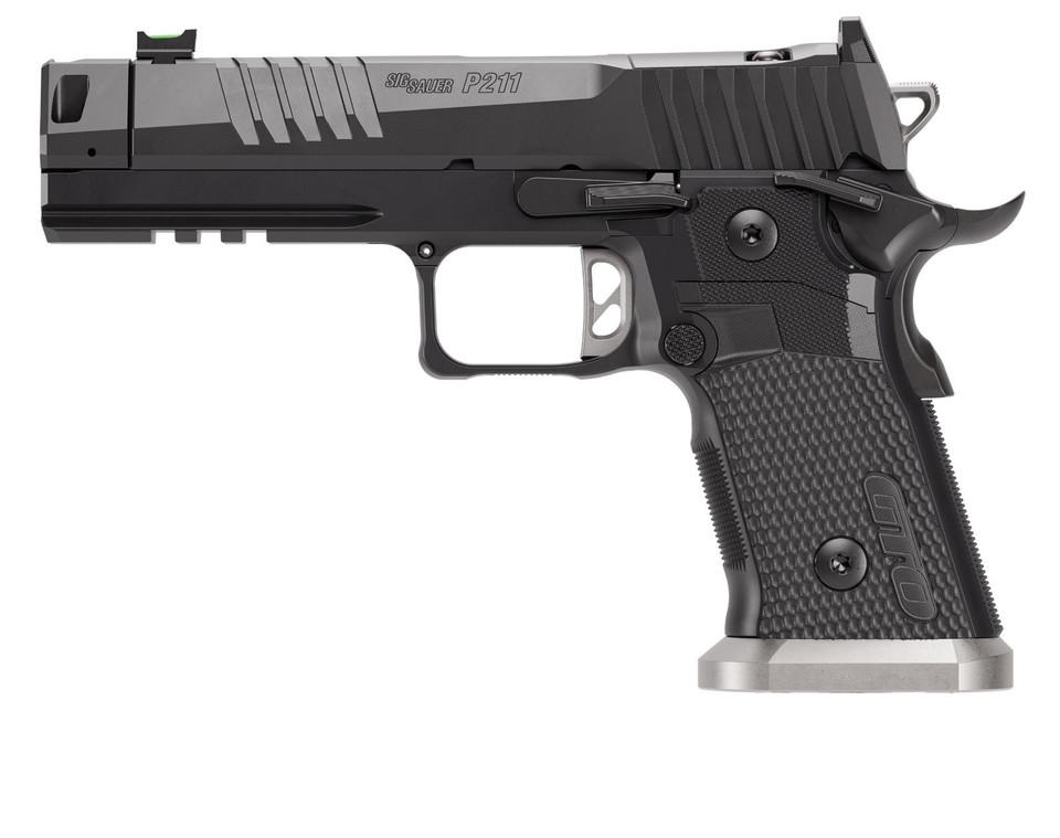 Sig P211 GTO 9mm, 4.4" Barrel, MACH3D Compensator, Optics Ready, Fiber Optic Sights, Flared Magwell, 10rd 3 Sig P211 GTO 9mm, 4.4" Barrel, MACH3D Compensator, Optics Ready, Fiber Optic Sights, Flared Magwell, 10rd - Image 3