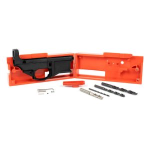 Polymer80 AR-15 80% lower receiver, jig kit, DIY firearm build, no FFL required, custom AR-15, polymer receiver, gun building kit, AR-15 parts