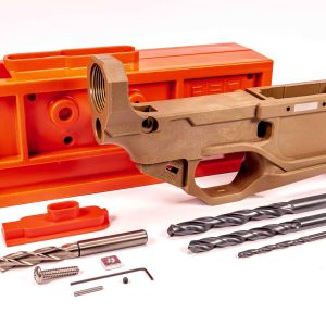 RL556v3 80% AR-15 Lower Receiver in Flat Dark Earth - Unfinished Firearm Frame 1 RL556v3 80% AR-15 lower receiver, Flat Dark Earth unfinished lower, AR-15 build kit, DIY firearm receiver, FDE AR lower, Polymer80 RL556v3, 80% lower receiver, custom AR-15 build, unfinished firearm frame