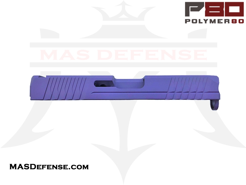 Polymer80 9mm Stripped Slide for Glock 17 Gen 3 - Cerakote Bright Purple (P80-BKS)