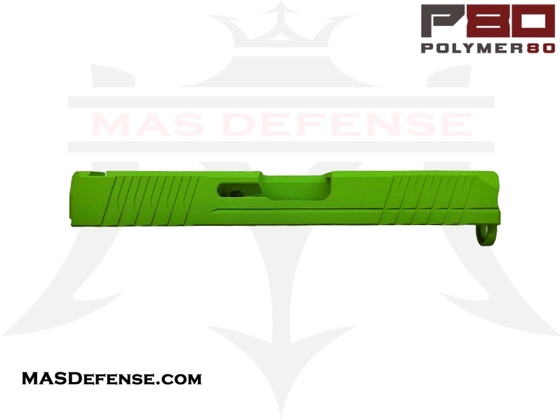 Polymer80 9mm Stripped Slide for Glock 17 Gen 3 - Cerakote Zombie Green Finish