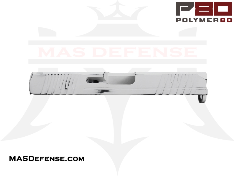 Polymer80 9mm Stripped Slide for Glock 19 Gen 3 - Cerakote Battleworn White Finish